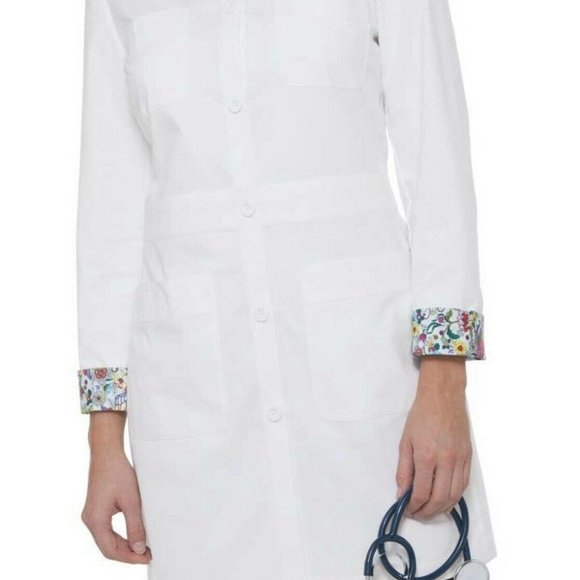 Koi Lab Medical Lab Coat by Kathy Peterson Style 419 - Picture 1 of 11